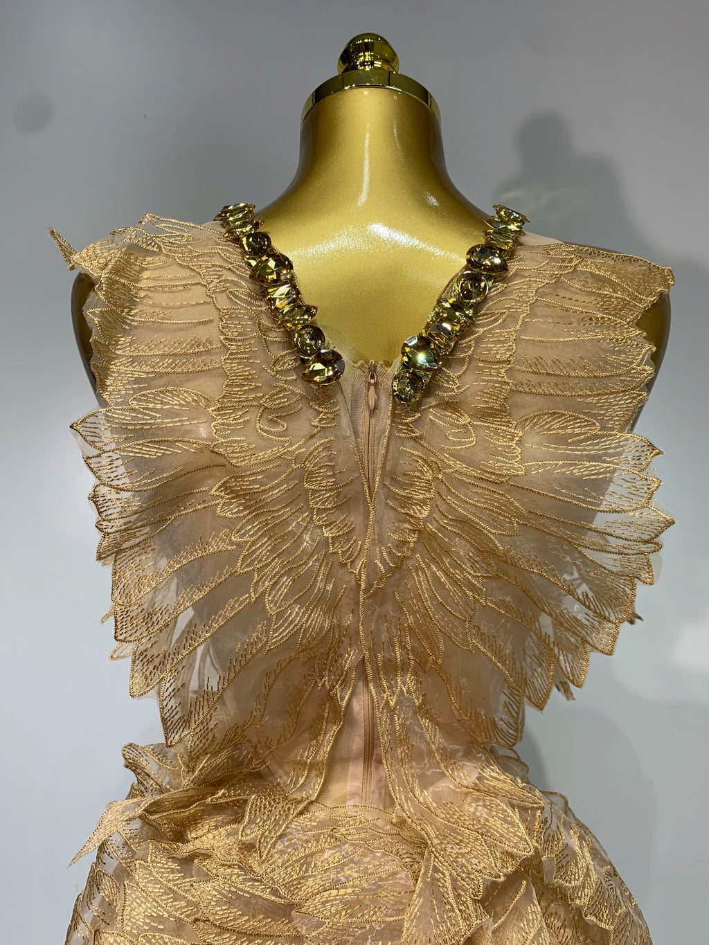 Mesh Fluffy Mini Dress