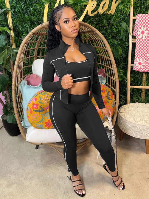 3 Pc Sporty Fitness Set