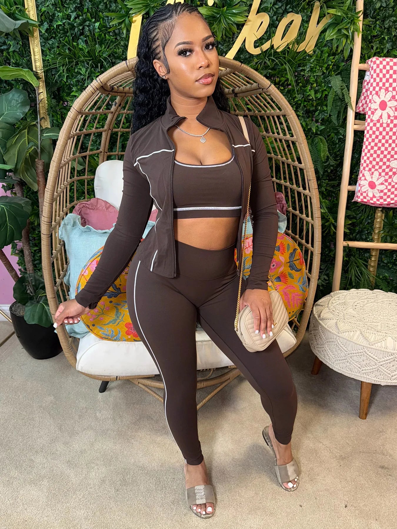 3 Pc Sporty Fitness Set