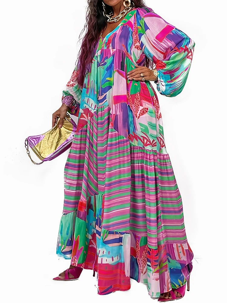 Irregular Pattern Dress