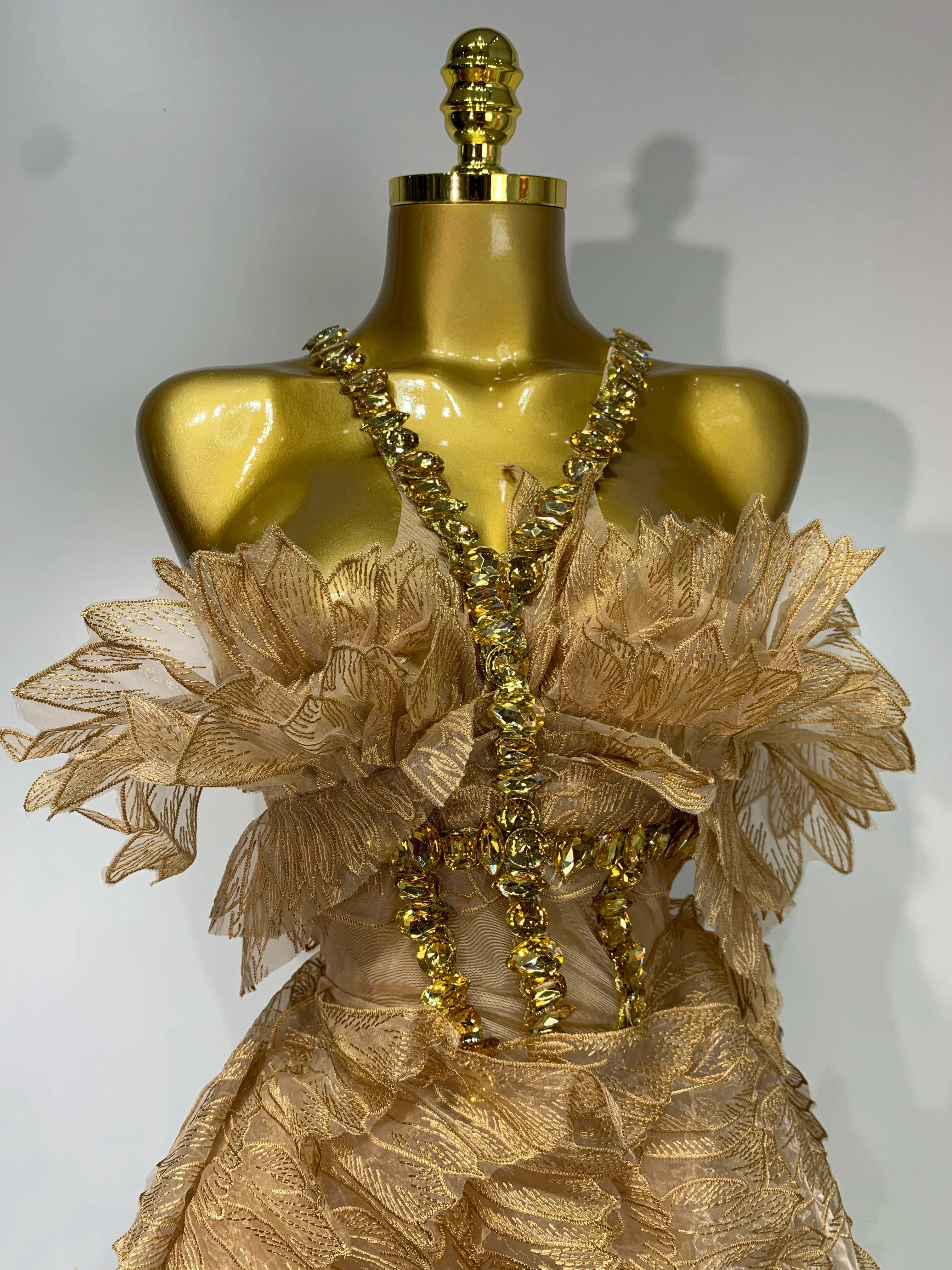 Mesh Fluffy Mini Dress