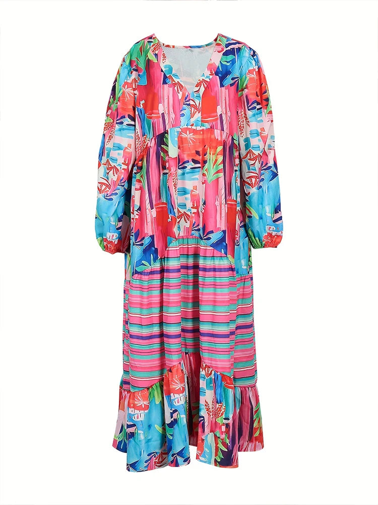 Irregular Pattern Dress