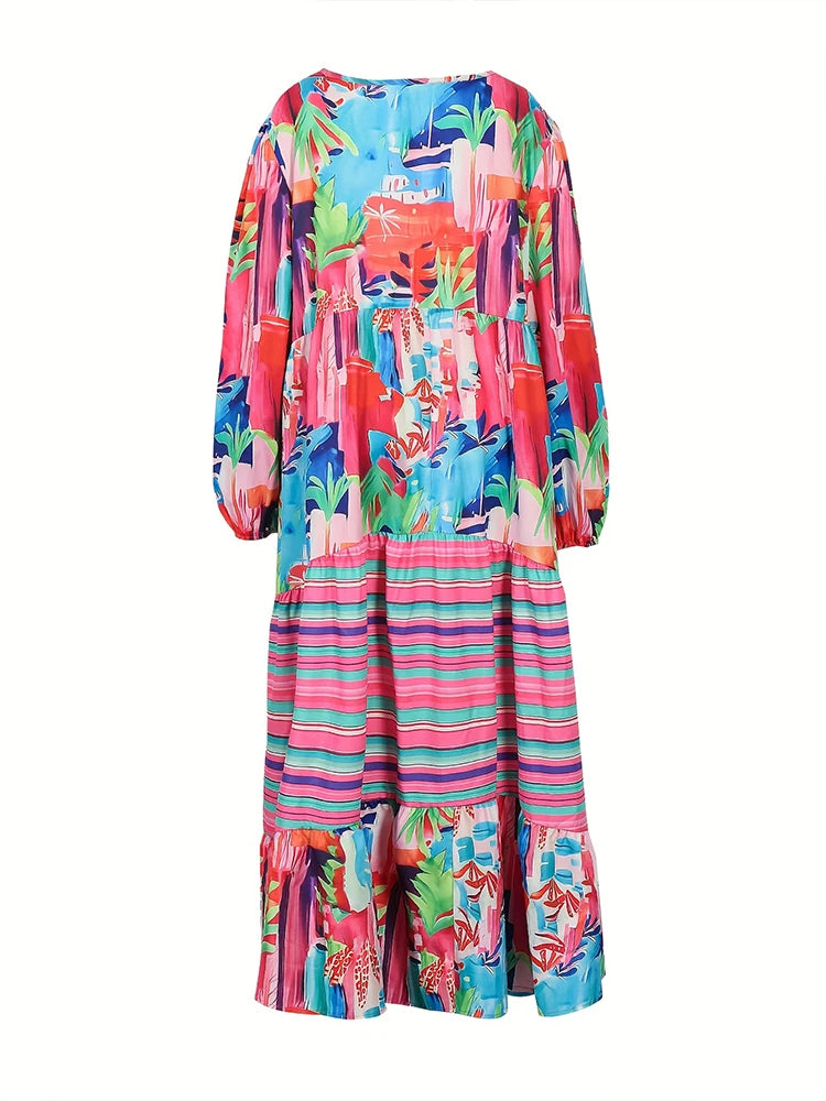 Irregular Pattern Dress